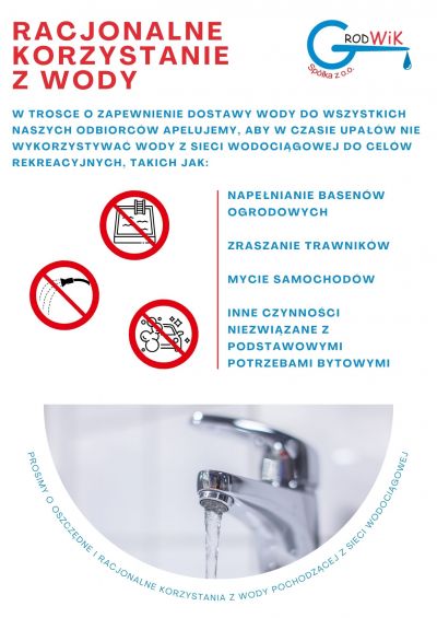 Racjonalne korzystanie z wody